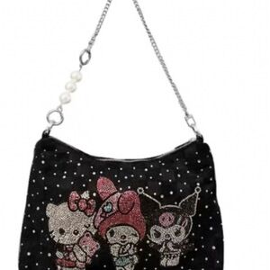 Hello Kitty Black and Pink Shoulder Bag